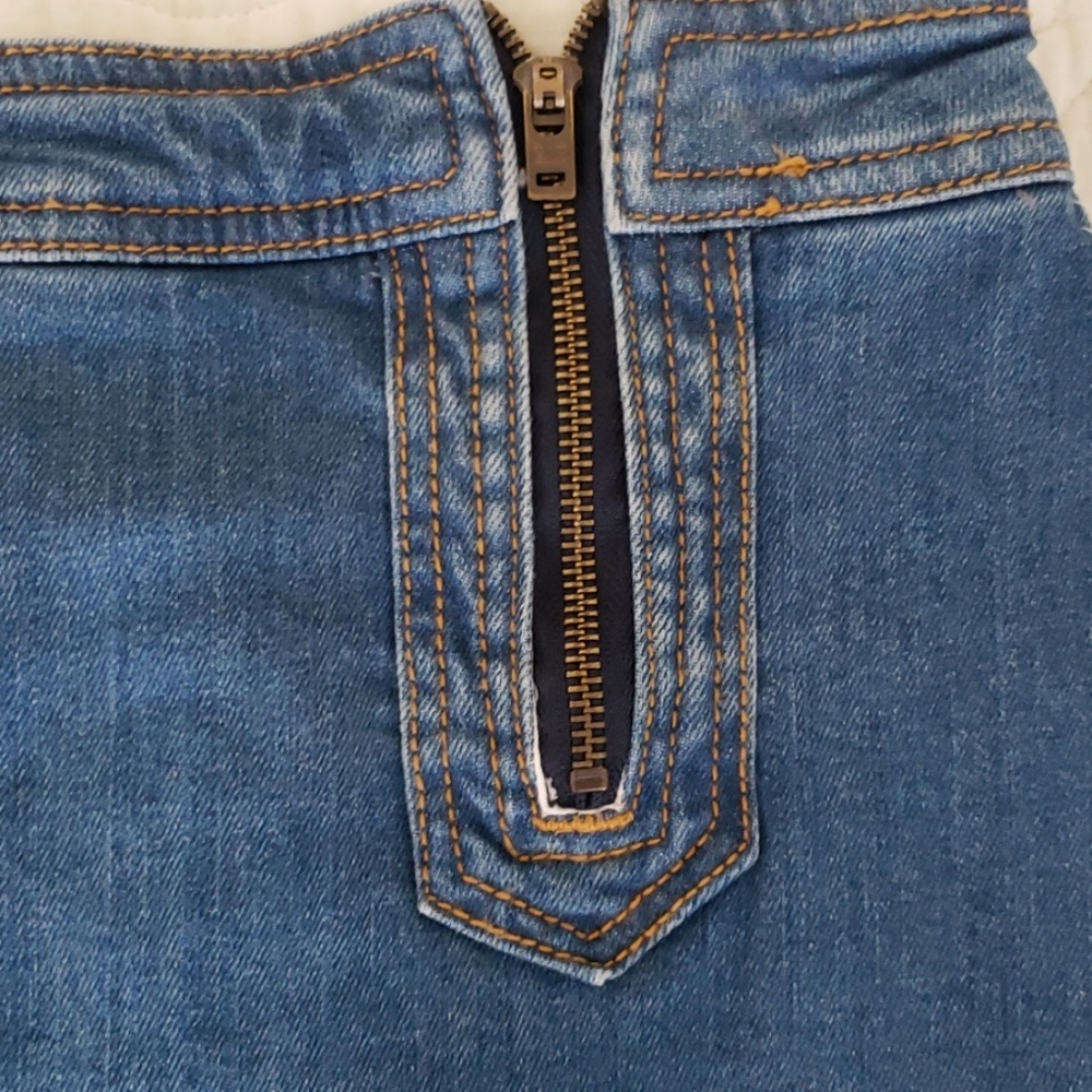 Anthropologie Jean skirt 10 - Picture 2 of 11